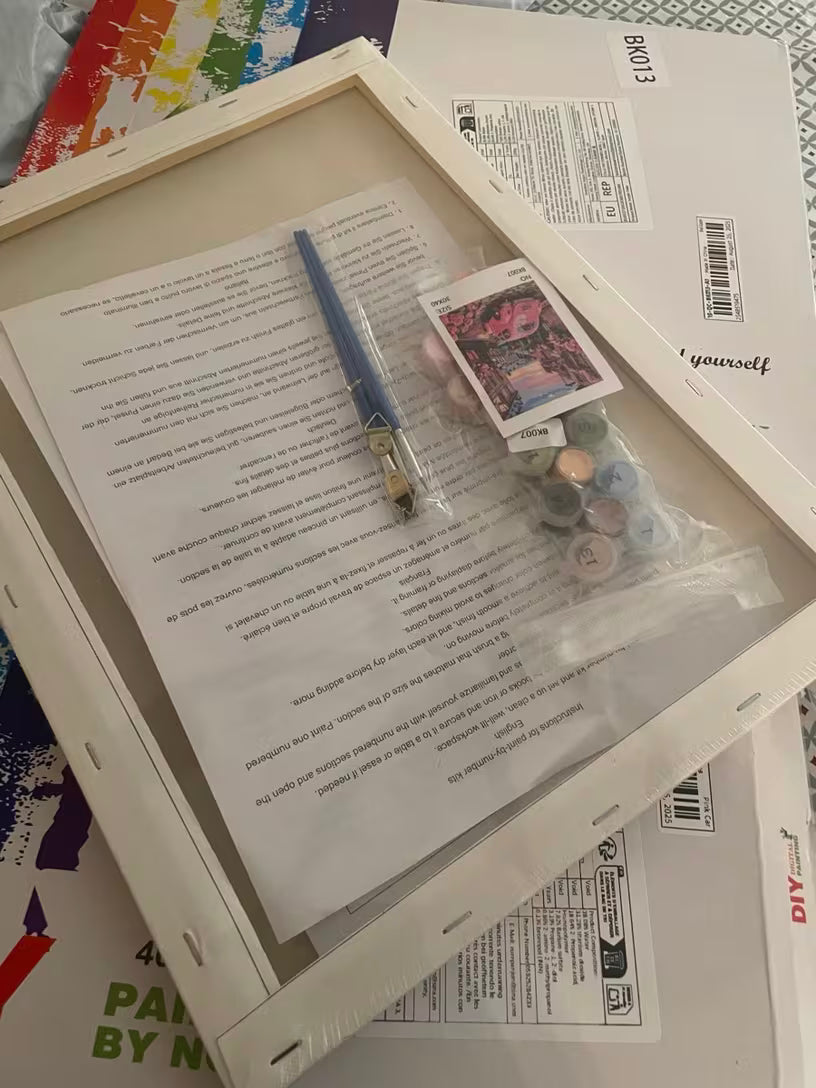 Kit pittura su tela prestampata