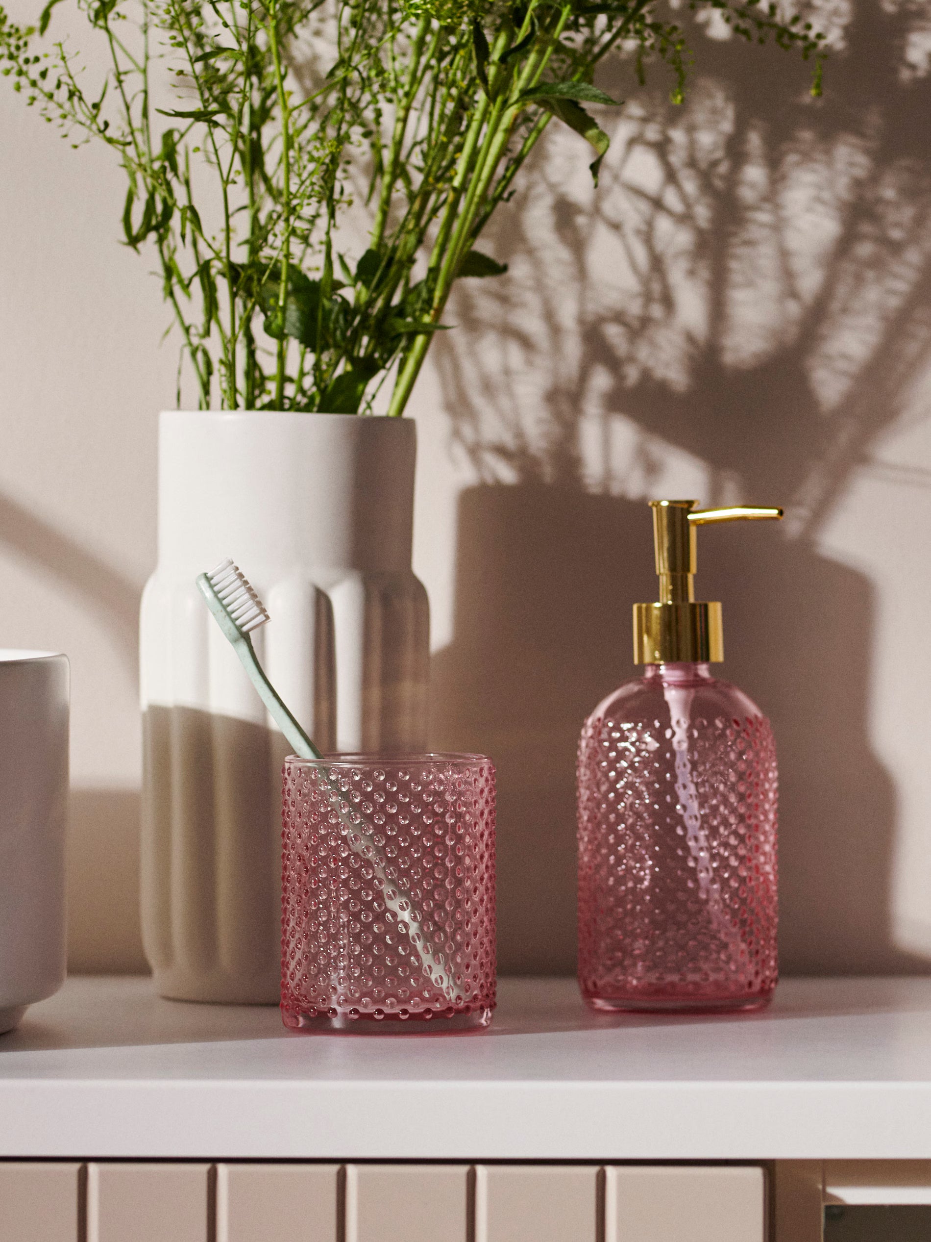 Set da bagno rosa cipria