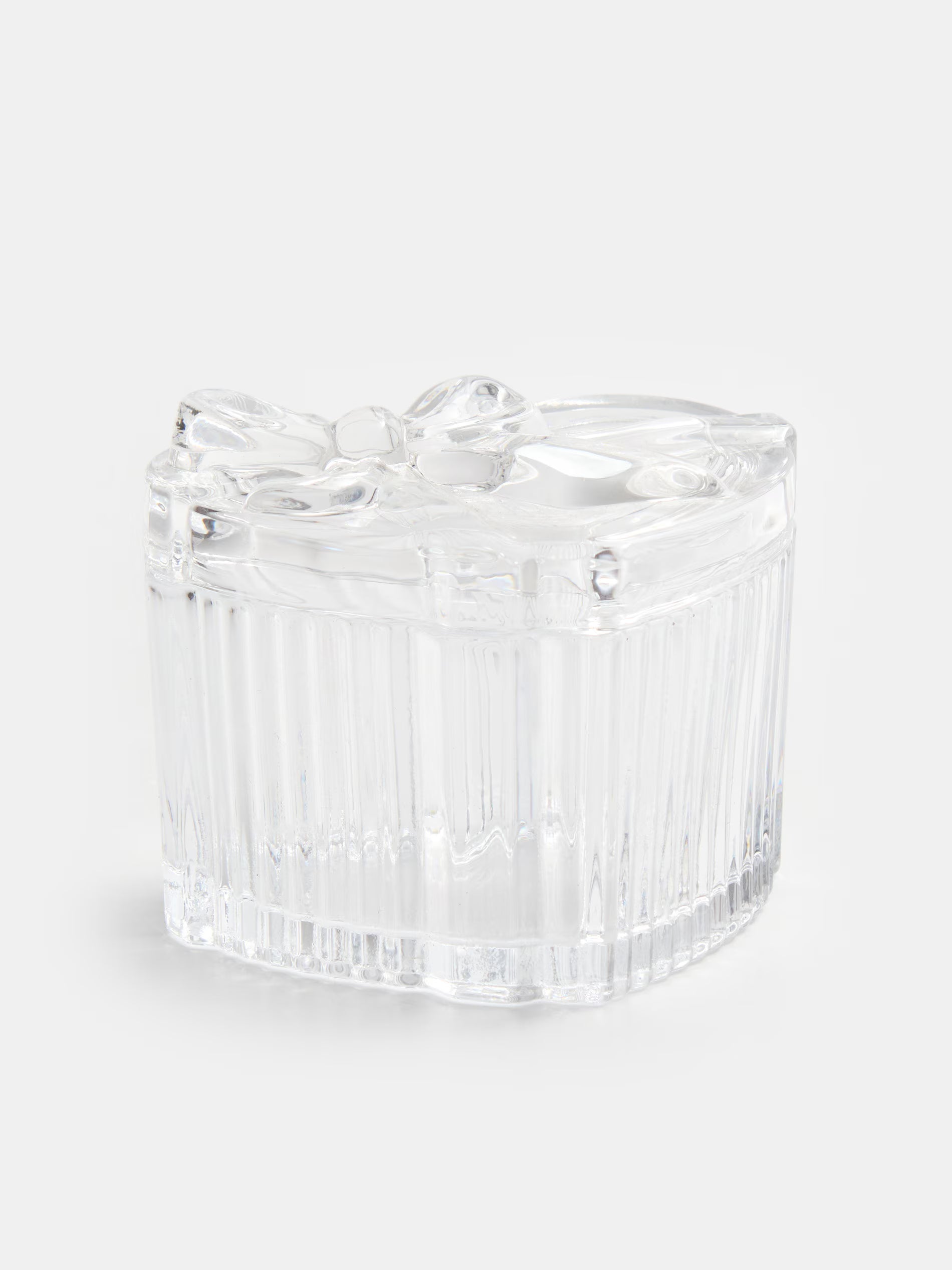 Scatola portaoggetti vetro a cuore